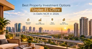 Best Property Investment Options Under ₹1 Crore in Delhi NCR in 2026 map